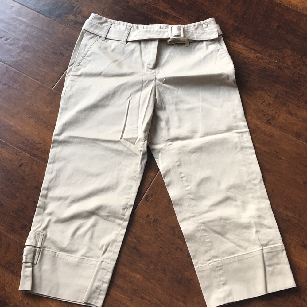 Loft Petites tan capris